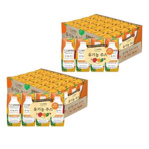 상하목장 유기농 주스 사과오렌지케일, 125ml, 48개