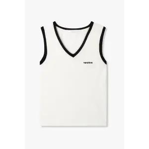 [VOV](대구신세계)배색 브이넥 슬리브리스 탑 71152504A2