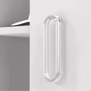 무타공 샷시손잡이 접착식 투명 2개입 보조핸들