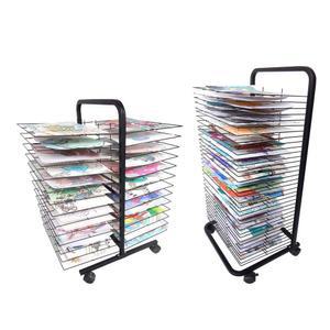 이젤 1열 미술학원 이동식 유화 건조대 건조랙 윙 화방 1 수채화 미술 종이 그림