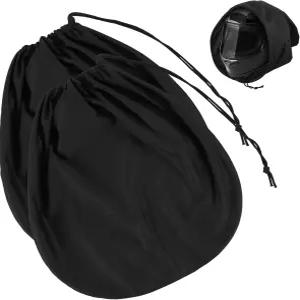 Mabor 헬멧 가방 - 드로스트링이 있는 블랙 오토바이 수납 커버 용접 자전거 스포츠 및 여행용 경량