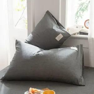 순면 자루형 베개 커버 베갯잇 2P 다크 그레이 74x 48 베겟잎 배게 베갯닢 베개피