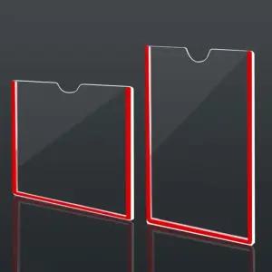 아크릴 A4 게시판 벽걸이 투명 월프레임 단면 알림판 A4게시판 꽂이판 부착용 A4알림판