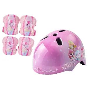 프린세스 캐치 티니핑헬멧 보호대세트 자전거 킥보드 어린이헬멧
