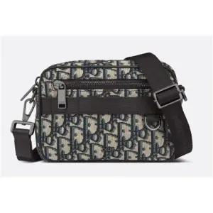 [DIOR]디올 사파리 미니 메신저 백 베이지 블랙 자카드 2ESWS011YKY 133102281