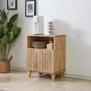 [착불]시그니 버티컬 고무나무원목 다용도수납장