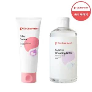베이비 스킨케어 노워시 클랜징워터 300ml + 베이비 크림 100ml