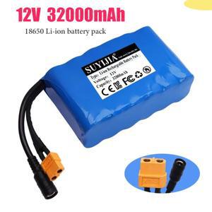 12V 30ah 40A BMS Orline 배터리 18650 32000mAh 리튬 이온 고용량 XT60 Dc5521 400W 고출력 바이크 오토바