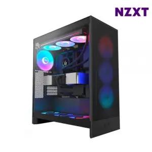 NZXT 미들타워 PC케이스 조명 사무실 H7 FLOW RGB V2 블.랙