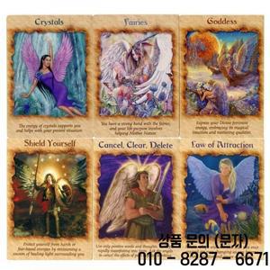 엔젤 테라피 오라클 카드 PDF 가이드북 타로 데크 게임 가족 파티 여성 14세 이상 장난감