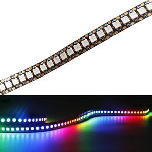 1-3M WS2812B Led 스트립 144 픽셀/led/m 주소 지정 가능 IC 스마트 5050 RGB led 조명 IP30/IP65/IP67 DC5