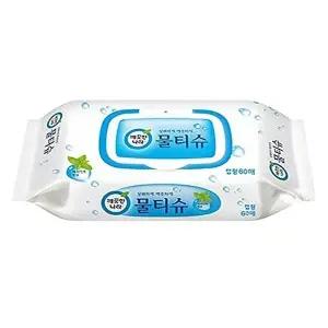 [셀러허브 1]깨끗한나라 페퍼민트 물티슈 60매캡 x 1팩 x3SET(SH) (46611278)