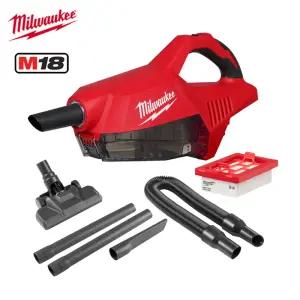 밀워키 18V 컴팩트 진공청소기 M18 BLCV2-0 베어툴 몸체 (노즐+필터+연장호스) 핸디 무선 청소기 산업용 업소용