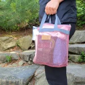 미니가방 물빠짐이 용이한 메쉬 목욕 가방