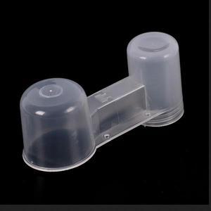 플라스틱 애완 동물 새 피더 물병 컵 고양이 닭 비둘기 앵무새 햄스터 가족 정원용 호환 더블 깍지 워터 가