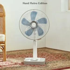 한일 기계식 레트로 선풍기 35cm REF-464 베이지
