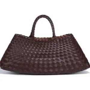 소가죽 가방 위빙백 드래곤 미니 드래곤백 우븐 여성 핸드메이드 천연 여름 쇼퍼 토트백