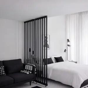 [마켓리더] 아트월 스트라이프 무타공 침실 공간분리 가벽 파티션 582