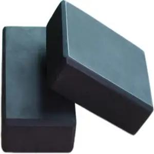 요가 블록 고밀도 EVA 폼 2팩 9 x6 x3 각각 필라테스 명상을 위한 지지력이 뛰어나고 가장자리가 구부러진