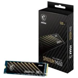 MSI SSD 게임 성능 업그레이드 SPATIUM M450 V1 M.2 NVMe 500GB