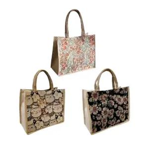 (BBT4) 토트백 캔버스 버킷백 쇼퍼백 천 핸드백 보부상 손가방 패턴