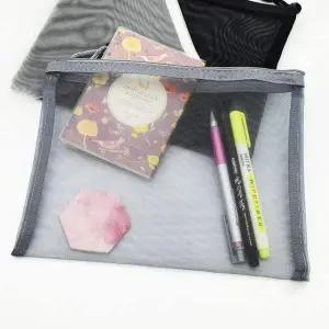 메쉬 A5 지퍼 파우치 망사 수납백 여행용 이너백 화장품 소품 가방