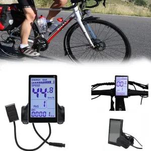 WSKEJI 전기 자전거 LCD 미터 디스플레이 5핀 24V 36V 48V 52V 60V 범용 E 스쿠터 M5 패널 화면 교체 31.8