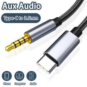 AUX 케이블 USB C타입 - 3.5mm 잭 오디오 플러그 스피커 어댑터 (삼성호환  화웨이호환 차량용 헤드폰 컴퓨