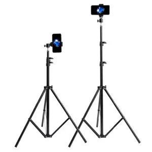 [셀러에이드]핸드폰 방송 대형 볼헤드 삼각대 조명 카메라 촬영 장비