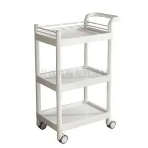 미용 웨건 선반 이동식 트롤리형 미용실 왁싱 관리실 피부샵 트레이 서빙