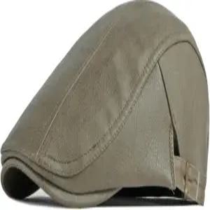 메이오로 남성 가죽 뉴스보이 모자 조절 가능 플랫 캡 클래식 골프 개츠비 비 낚시 베레모