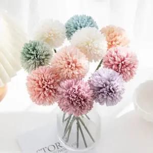 인테리어소품 퐁퐁조화국화 생화같은 인테리어 조화 성묘꽃