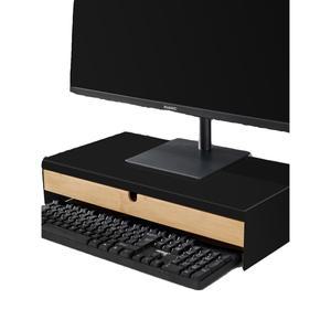 서랍형 모니터받침대 원목 거치대 선반 사무실 심플 모니터다이 데스크탑 모니터선반 테리어