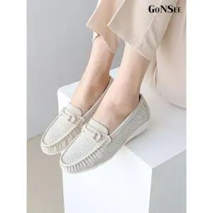 [하프클럽/고앤씨]여성/여자/봄/여름 셀리 소가죽 로퍼 워킹화 슈즈 3cm