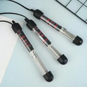 50/60HZ 유럽 플러그 조절식 온도 조절기 히터 로드 유리 수족관 25-300W 잠수형 어항 물 가열봉