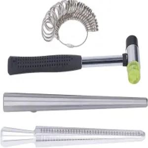 QANYEGN 링 사이저 측정 도구 맨드릴 와이어 가공용 금속 측정기 키트 공예 래핑