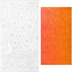 데이지 3D 엠보싱 폴더 플라스틱 플라워 플로럴 배경 템플릿 플레이트 카드 만들기 크리스마스 스크랩북