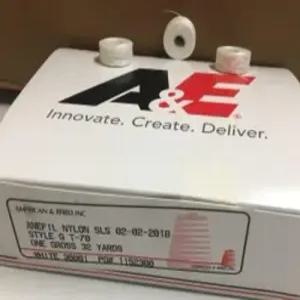 A E LLC 보빈스 스타일 G 블랙/화이트 - 69 나일론 텍스 70 미국산 72개/박스