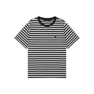베나코 코튼 티셔츠 블랙 스트라이프 VENACO-010