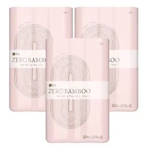 휴홈 글루프리 PFAS프리 제로 대나무 화장지 30m, 30롤, 3팩