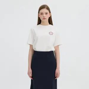 [AK분당점] [올리브데올리브] 올리브데올리브 플라워자수포인트반팔티셔츠O