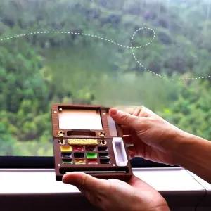 미니팔레트 용지 붓 미술 그림 수채화 우드 여행 휴대용