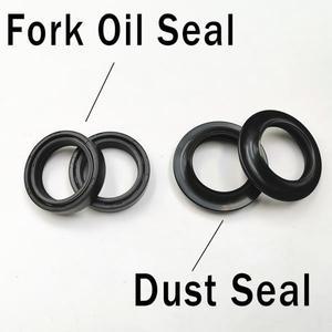 오토바이 프론트 포크 오일 씰 및 더스트 커버 키트 27mm 이중 스프링 내압성 실리콘 고무 범용