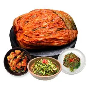 도미솔 왕비포기김치6kg+열무김치2kg+총각김치2kg+깻잎김치1kg(4종)