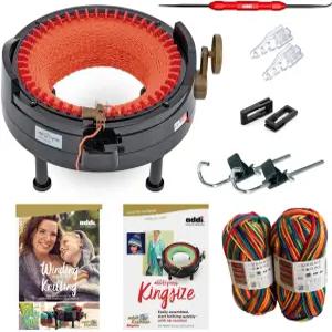 addi Express Kingsize 확장 스타터 키트(개선된 기계식 단수 카운터 포함) New Improved Version. 뜨개질