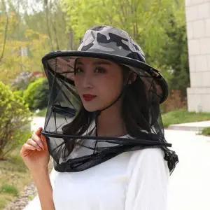 [골드스마일]모자 낚시 야외 방충망 벌레 촘촘한 벌초 활동 남성방충망모자