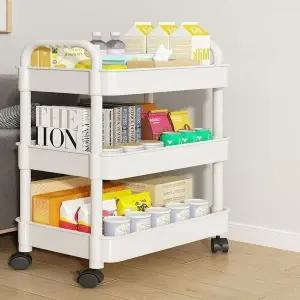 [하프클럽/셀러허브]트롤리 주방 수납 스테인레스주방 선반 3단