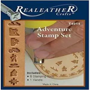 가죽 공예를 위한 리얼에더 스탬프 도구 세트 헤드 8개 어드벤처 타임
