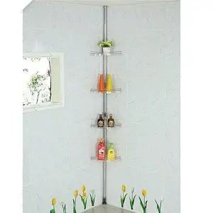 [하프클럽/셀러허브]다용도 공간활용 투명코너선반4단