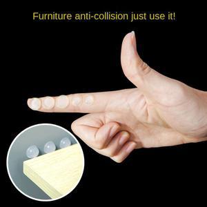 투명 자체 접착 실리콘 바닥 도트 충격 흡수 버퍼 충돌 방지 스티커 가구 미끄럼 3329